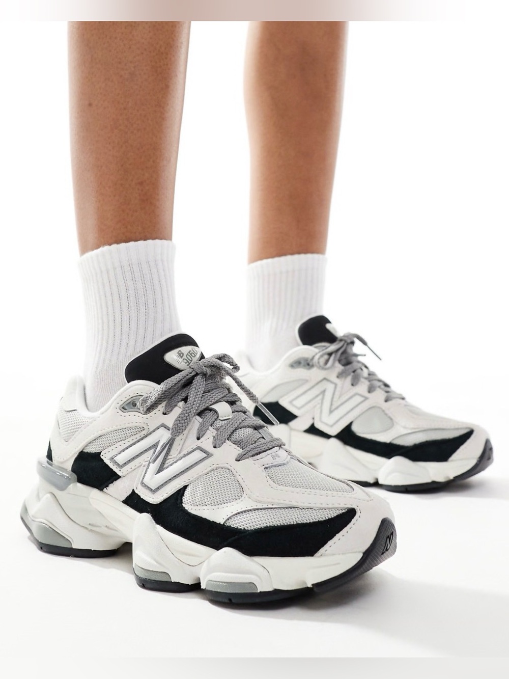 New Balance 9060 White Black Reflection